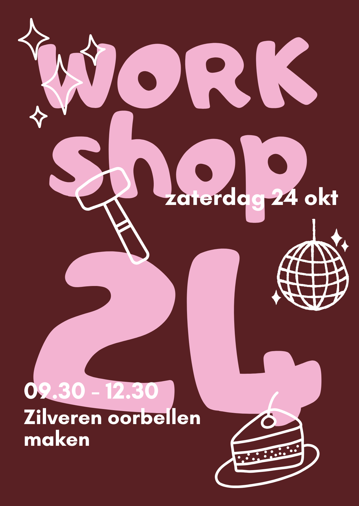 Workshop Zilveren Oorbellen Maken | 24 oktober | 09.30 - 12.30