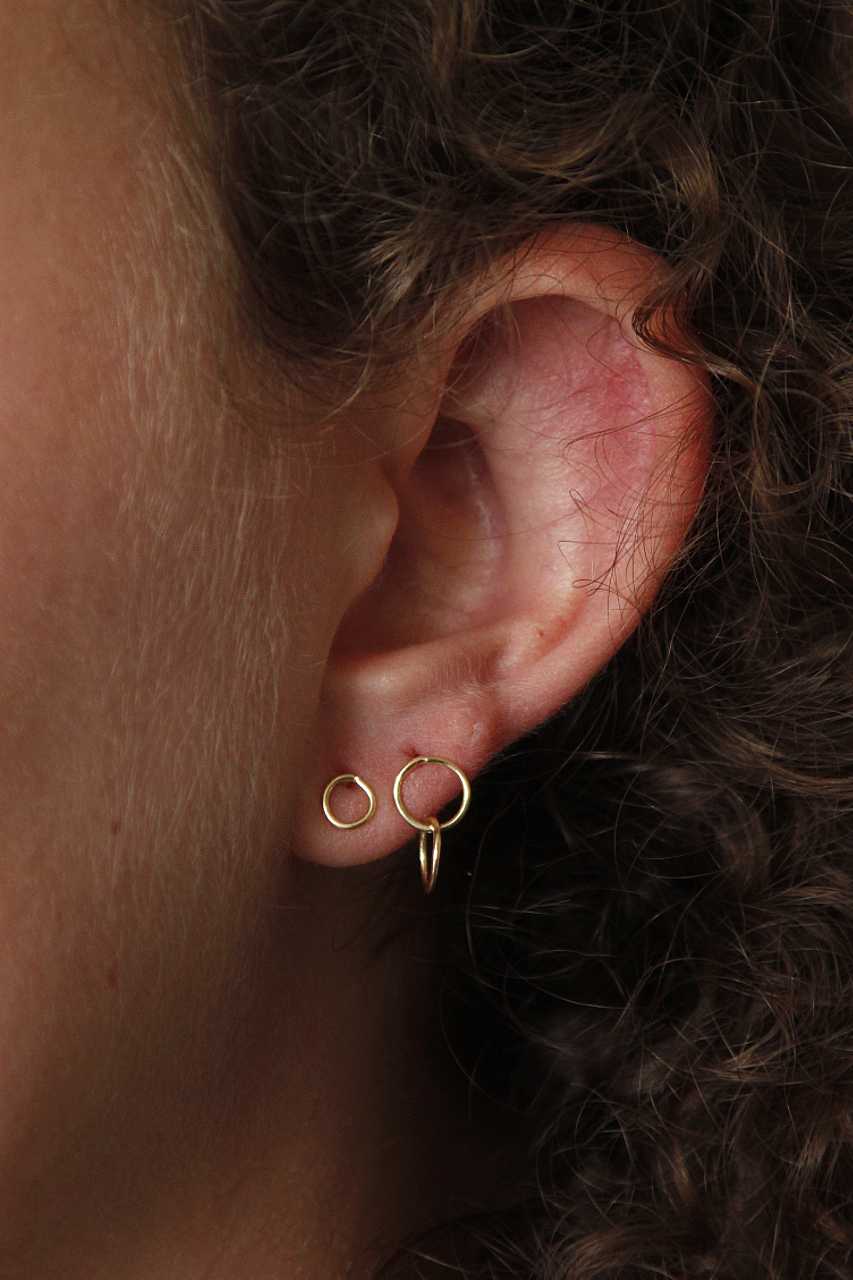 Ohrring Roundies Small | Connected Gold