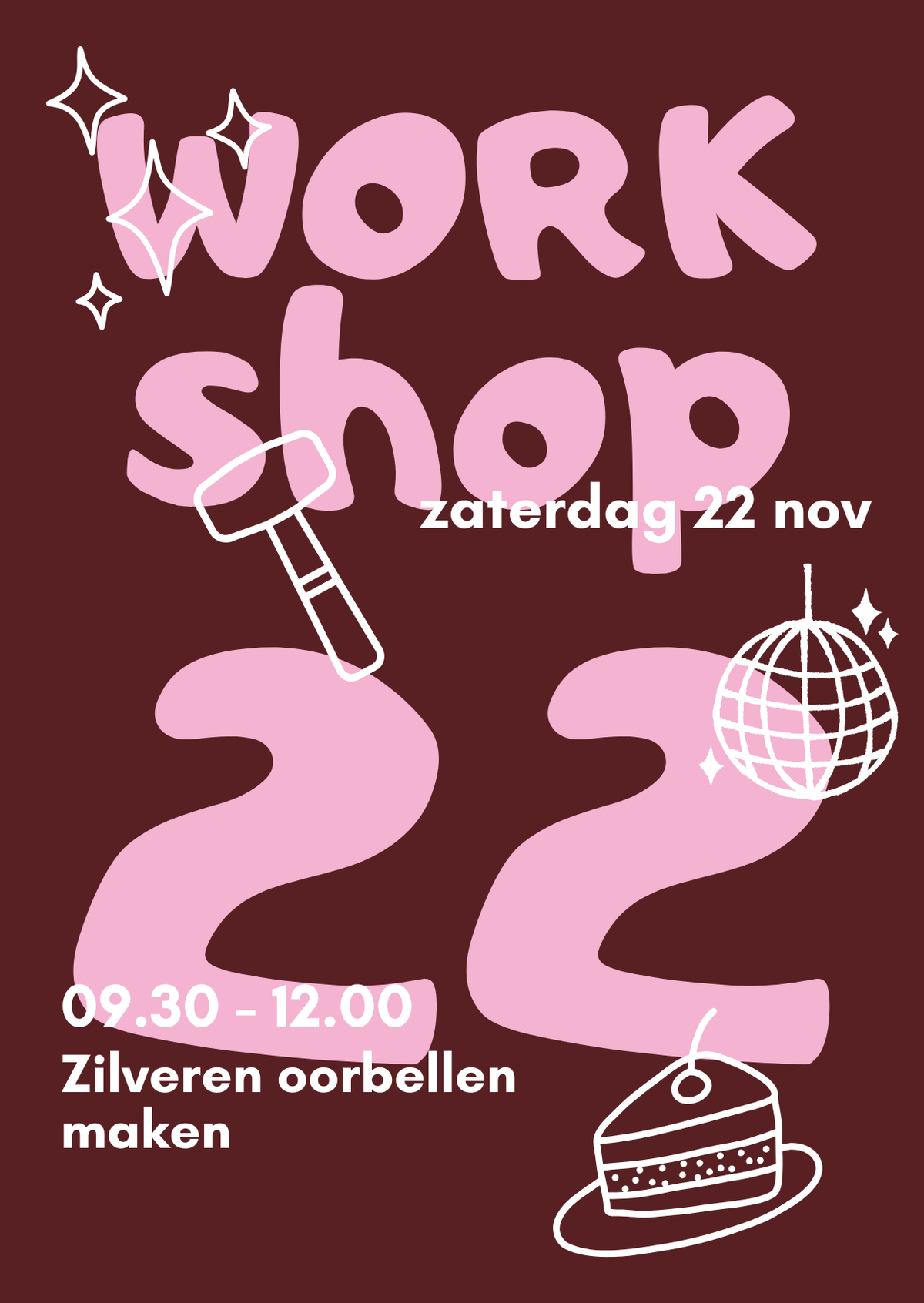 Workshop Zilveren Oorbellen Maken | 22 nov | 9.30 - 12.00