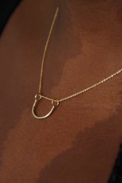 Halskette Halbrund | Nachhaltige goldene Minimalistische