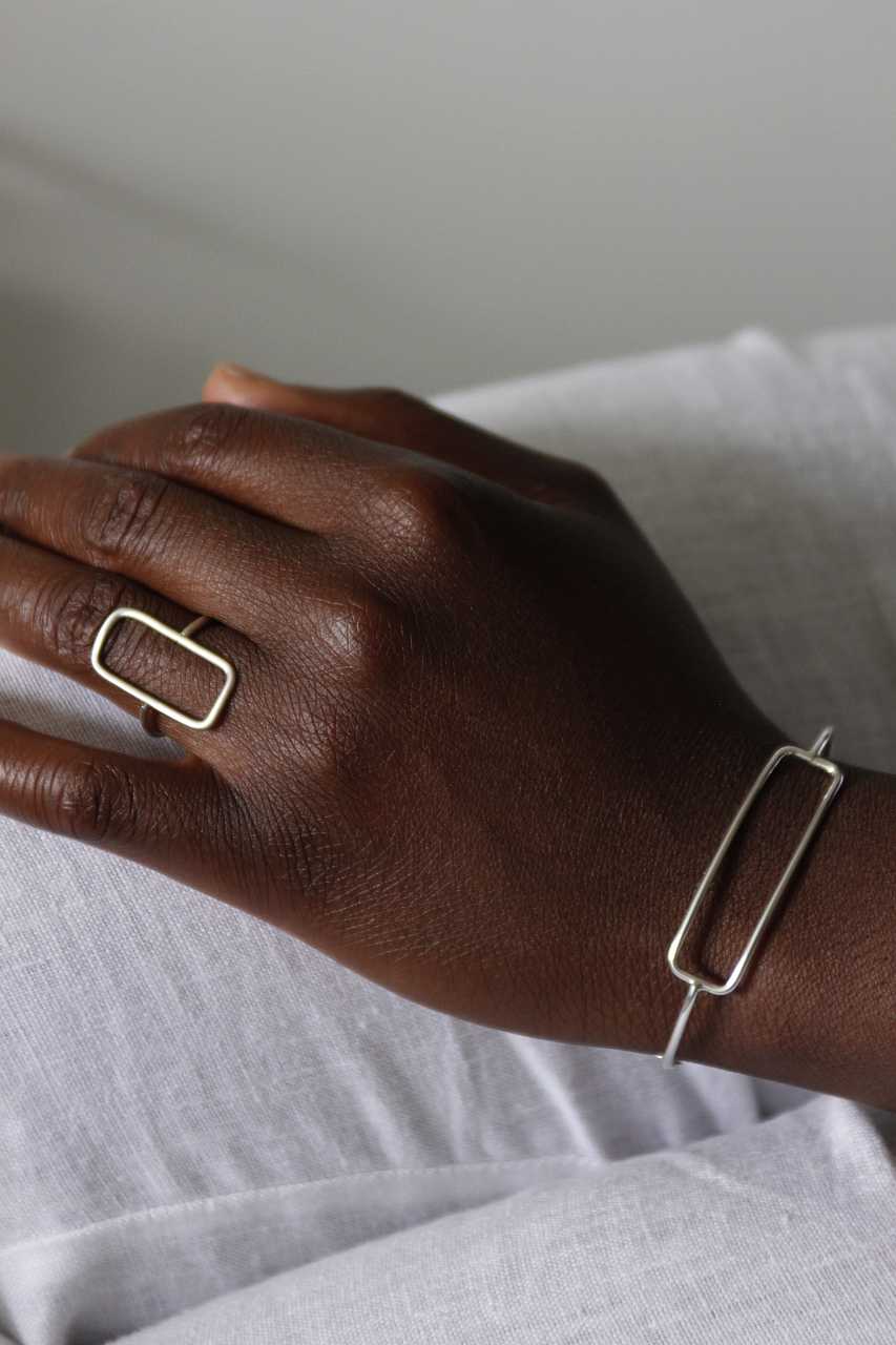 Ring Blinking Block | Handgemacht groß
