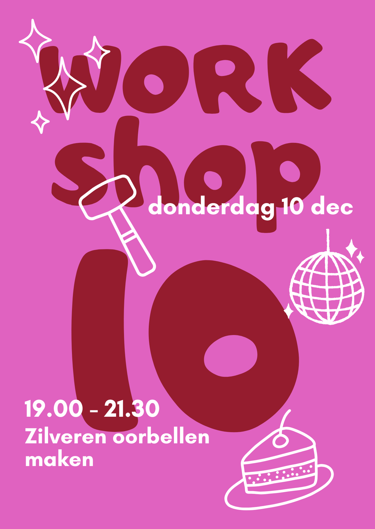 Workshop Zilveren Oorbellen Maken | 10 dec | 19.00 - 21.30