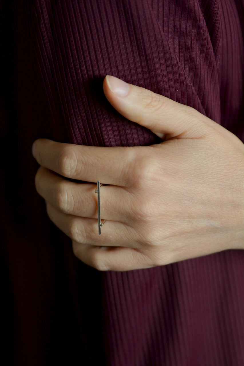 Ring Inbetween | Zilveren stijl icoon