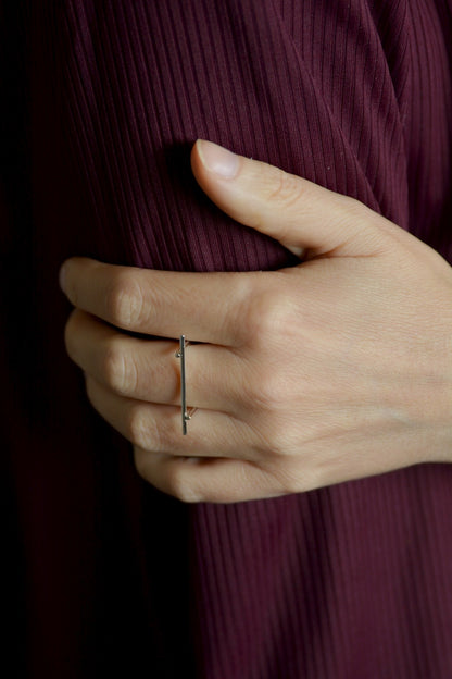 Ring Inbetween | Zilveren stijl icoon