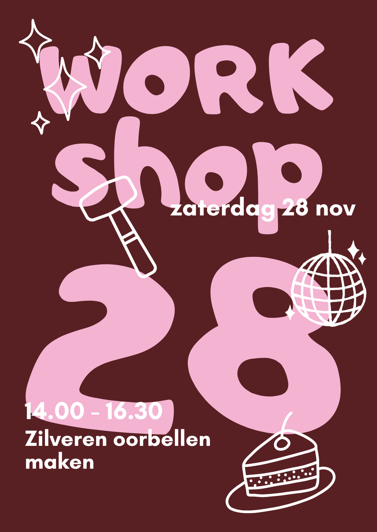 Workshop Zilveren Oorbellen Maken | 28 nov | 14.00 - 16.30