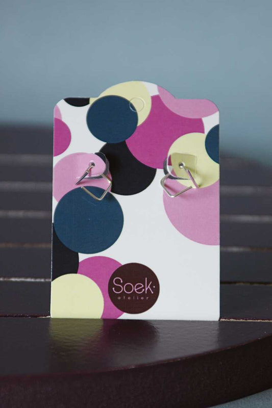 Setje Oorbel Cube Small | Verrassend detail