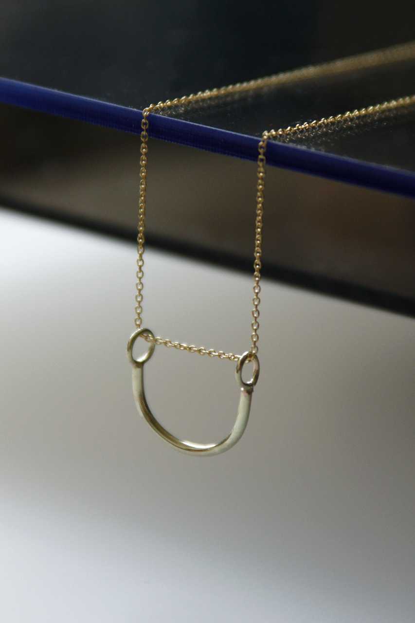 Halskette Halbrund | Nachhaltige goldene Minimalistische