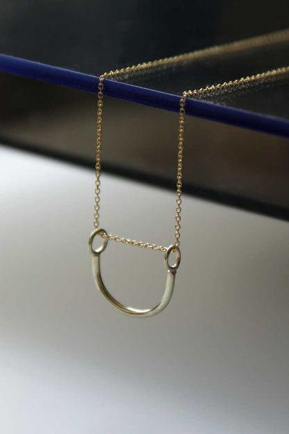 Halskette Halbrund | Nachhaltige goldene Minimalistische