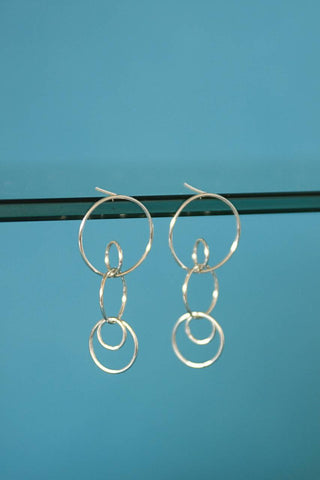 Earring Oval Small | silver curl