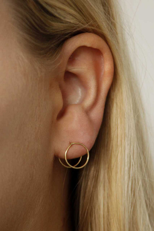 Ohrring Roundies | kariert