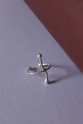 Earcuff Double Dot | Eyecatching earcuff