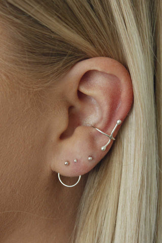 Earcuff Double Dot | Eyecatching earcuff