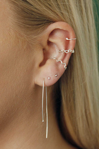 Earcuff Wobble | Gezellig zilver