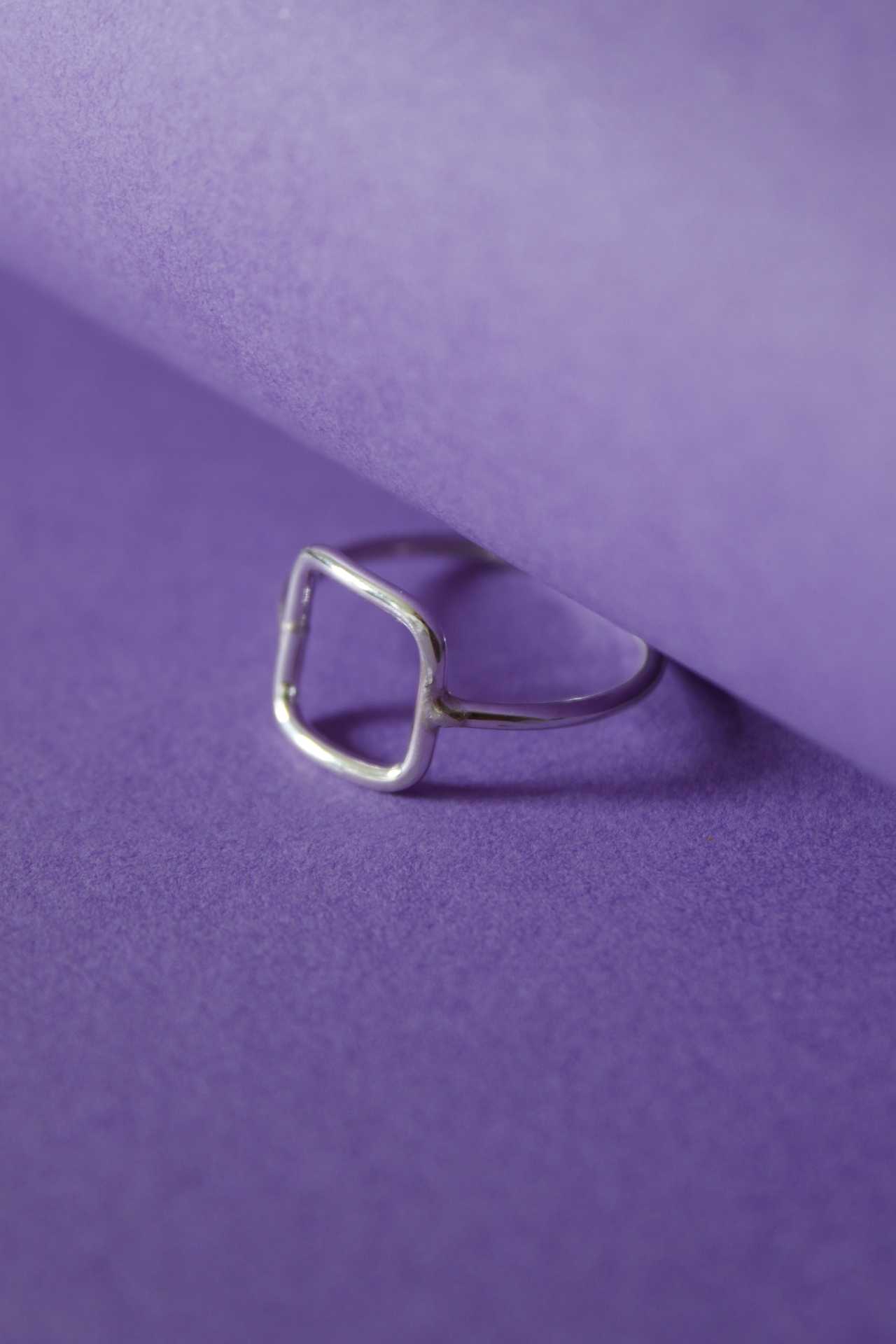 Ring Square | Zacht hoekig